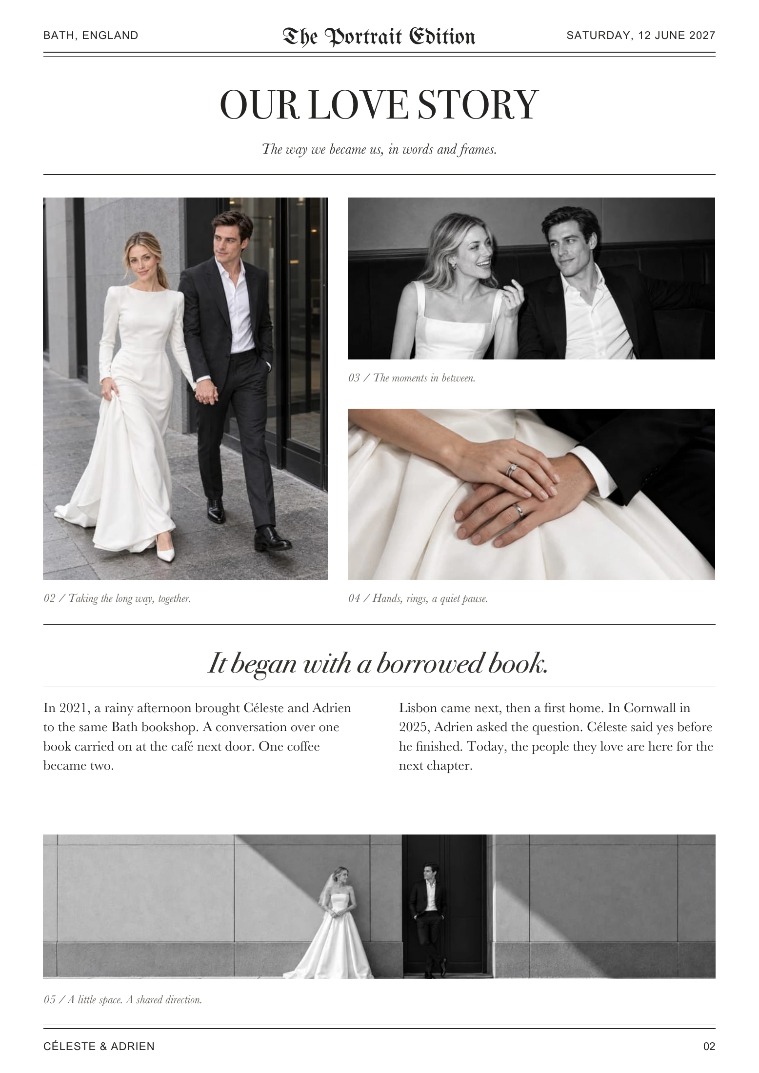 The Portrait Edition, page 2: Your story in pictures